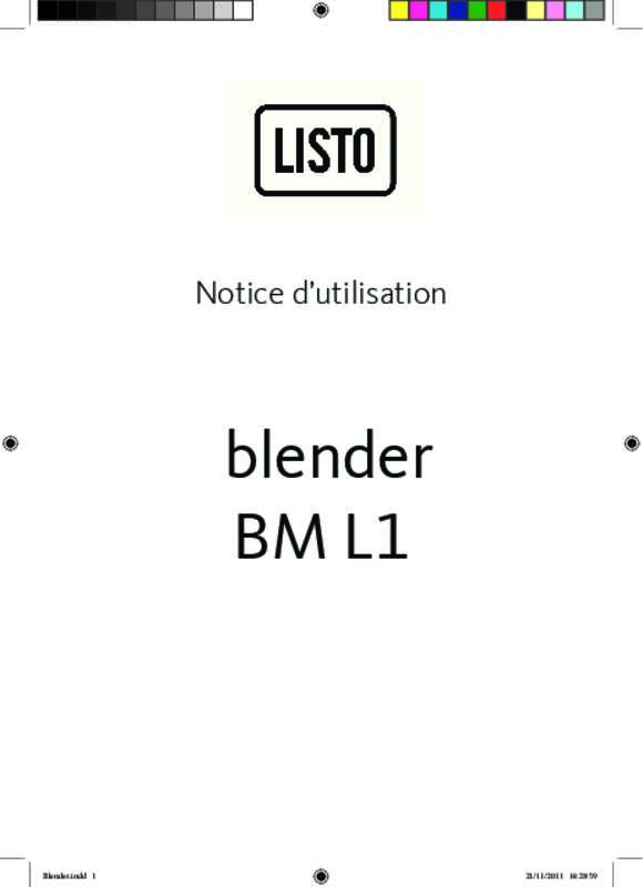 Guide utilisation LISTO BM L1  de la marque LISTO