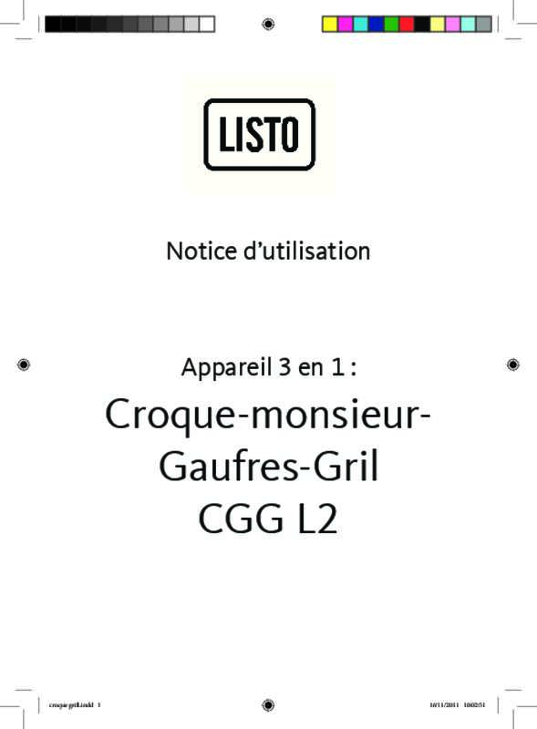Guide utilisation LISTO CGG L2  de la marque LISTO