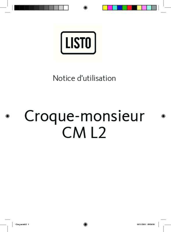 Guide utilisation LISTO CM L2  de la marque LISTO