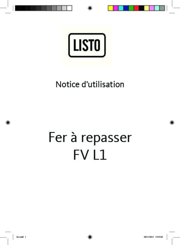 Guide utilisation LISTO FV L1  de la marque LISTO