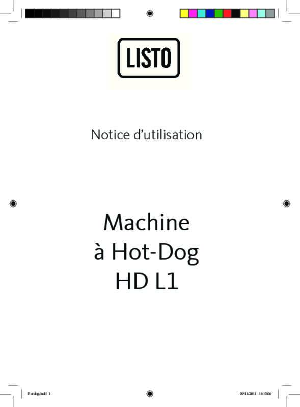 Guide utilisation  LISTO HD L1  de la marque LISTO