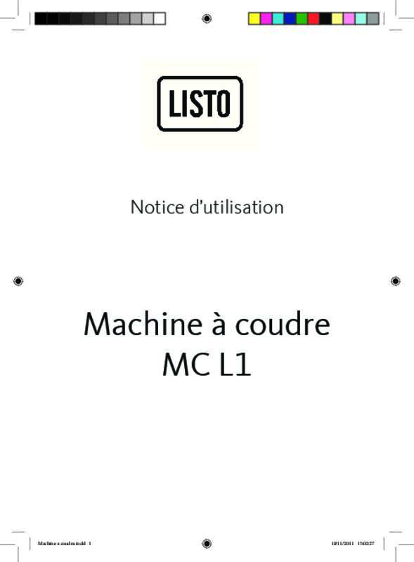 Guide utilisation LISTO MC L1  de la marque LISTO