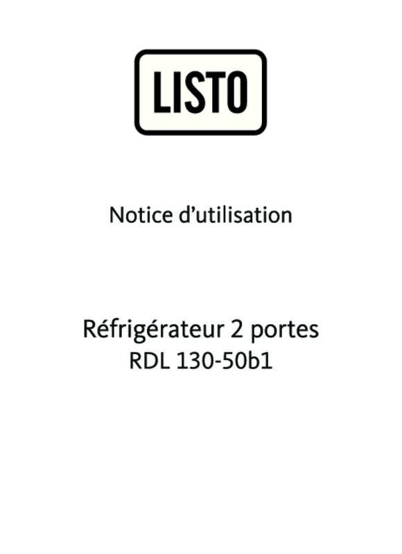 Guide utilisation LISTO RDL130-50B1  de la marque LISTO