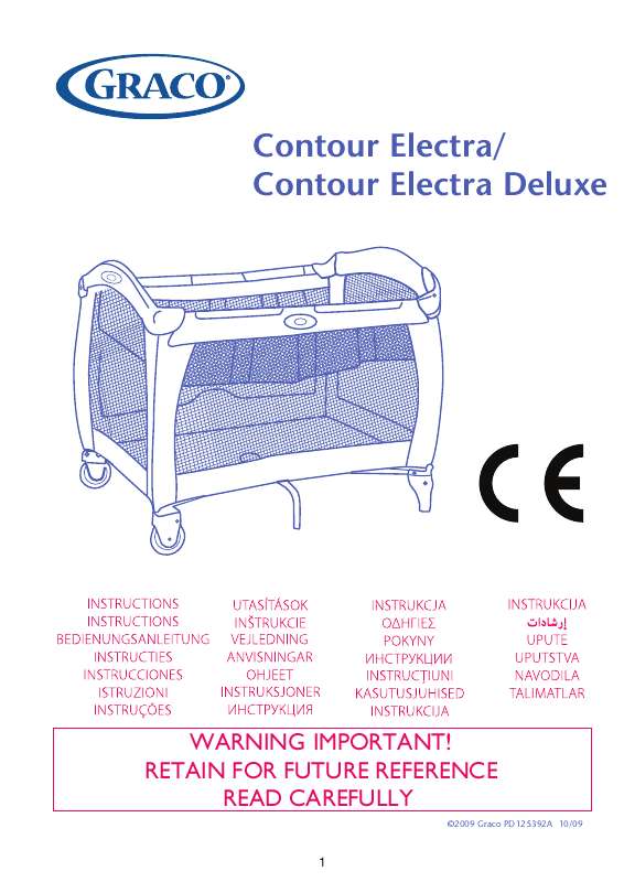 Guide utilisation  GRACO CONTOUR ELECTRA DELUXE  de la marque GRACO