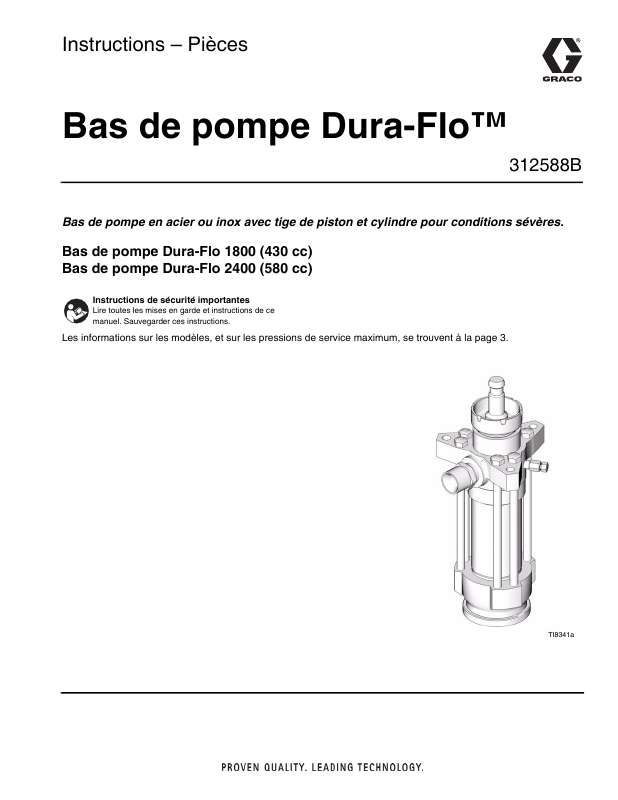 Guide utilisation  GRACO DURA-FLO  de la marque GRACO