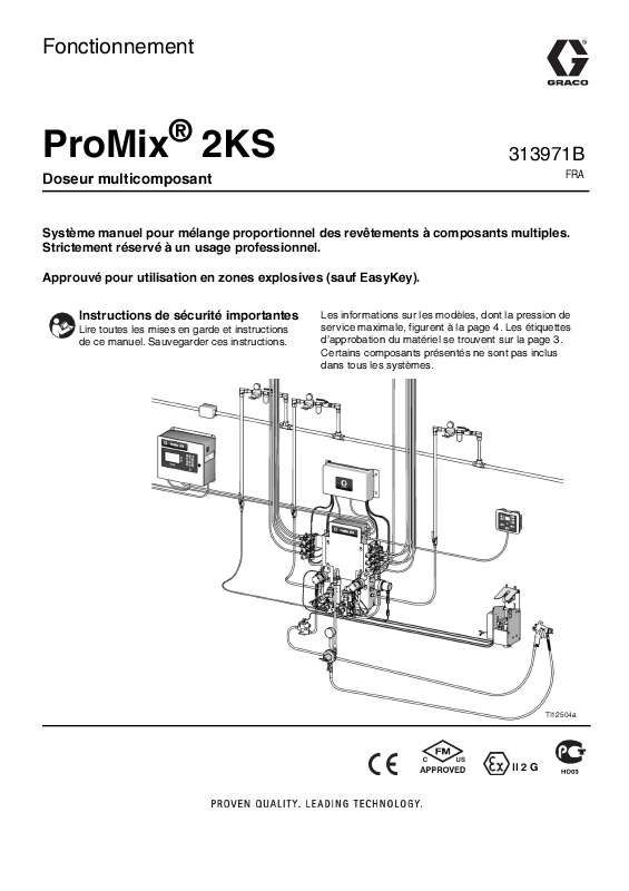 Guide utilisation  GRACO PRO MIX 2KS  de la marque GRACO