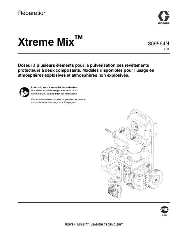 Guide utilisation  GRACO XTREME MIX  de la marque GRACO