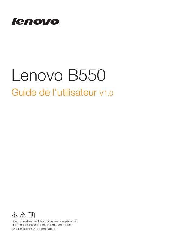 Guide utilisation LENOVO B550  de la marque LENOVO