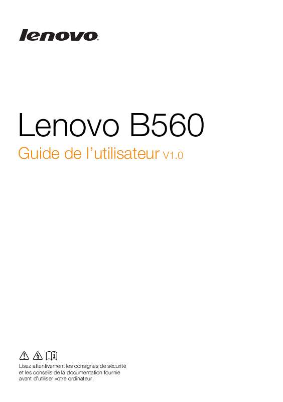 Guide utilisation LENOVO B560  de la marque LENOVO