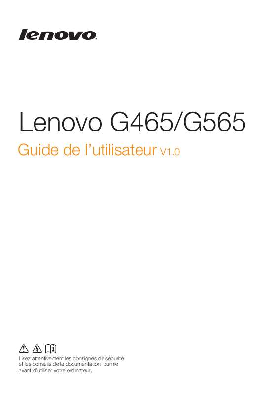 Guide utilisation LENOVO G565  de la marque LENOVO