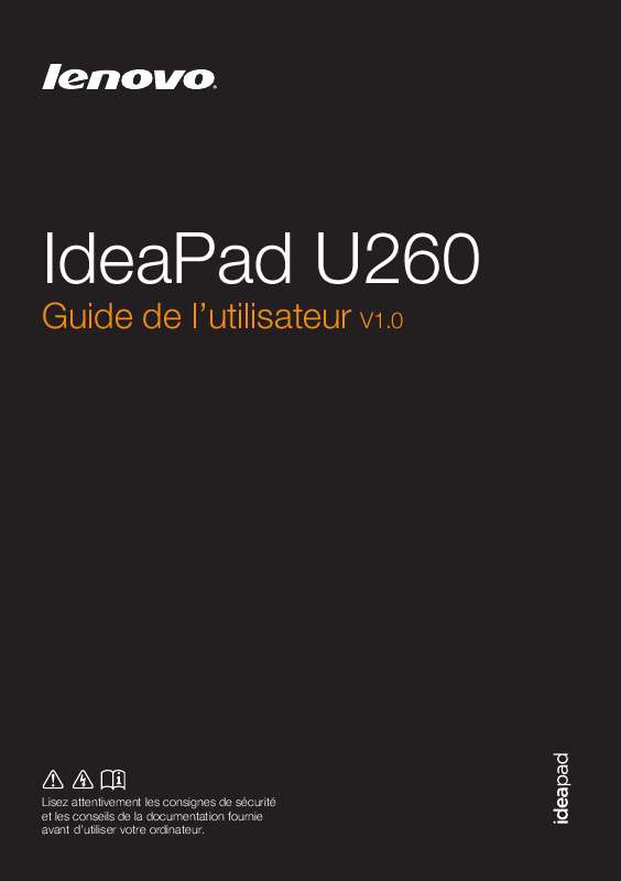 Guide utilisation LENOVO IDEAPAD U260  de la marque LENOVO