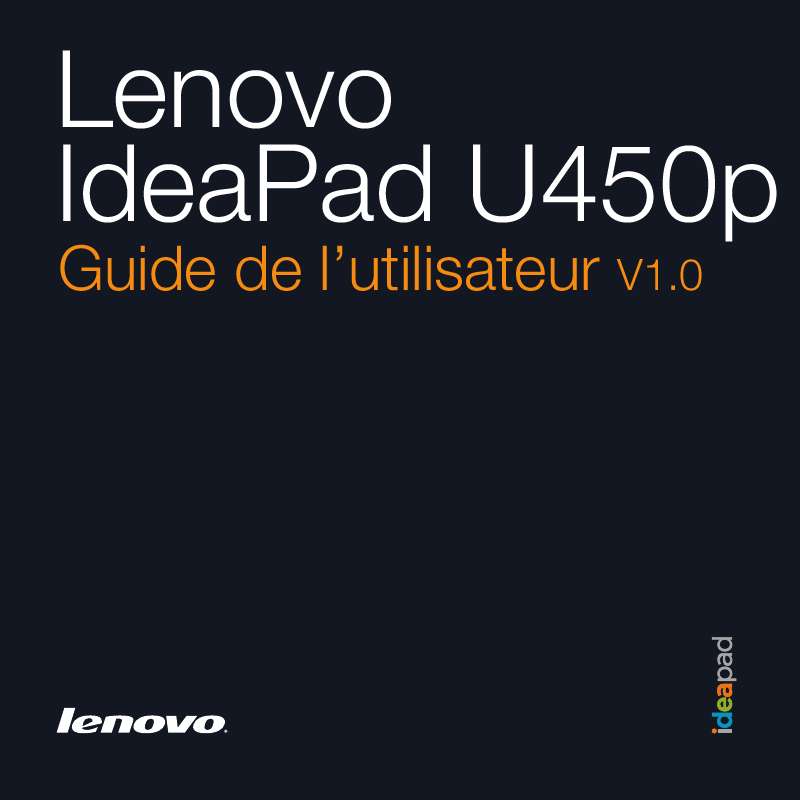 Guide utilisation LENOVO IDEAPAD U450P  de la marque LENOVO