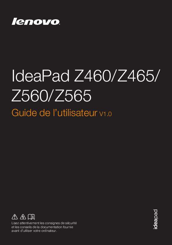 Guide utilisation LENOVO IDEAPAD Z560  de la marque LENOVO