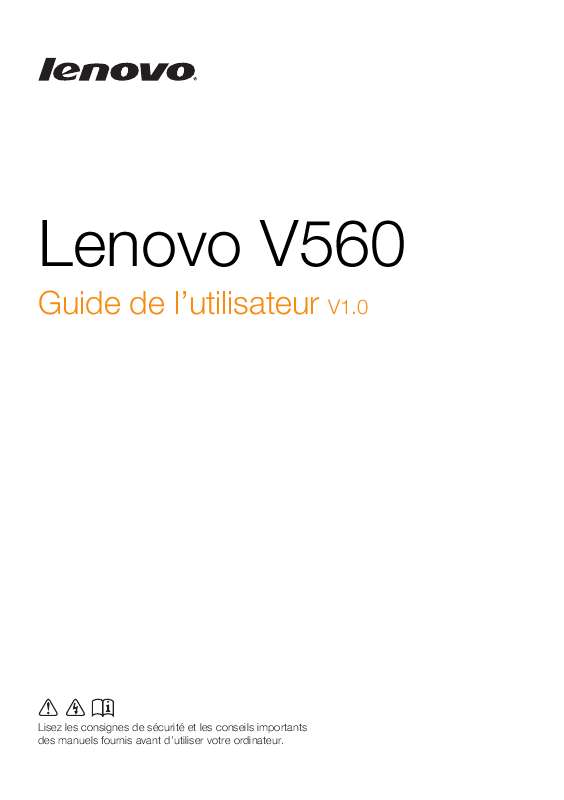 Guide utilisation LENOVO V560  de la marque LENOVO