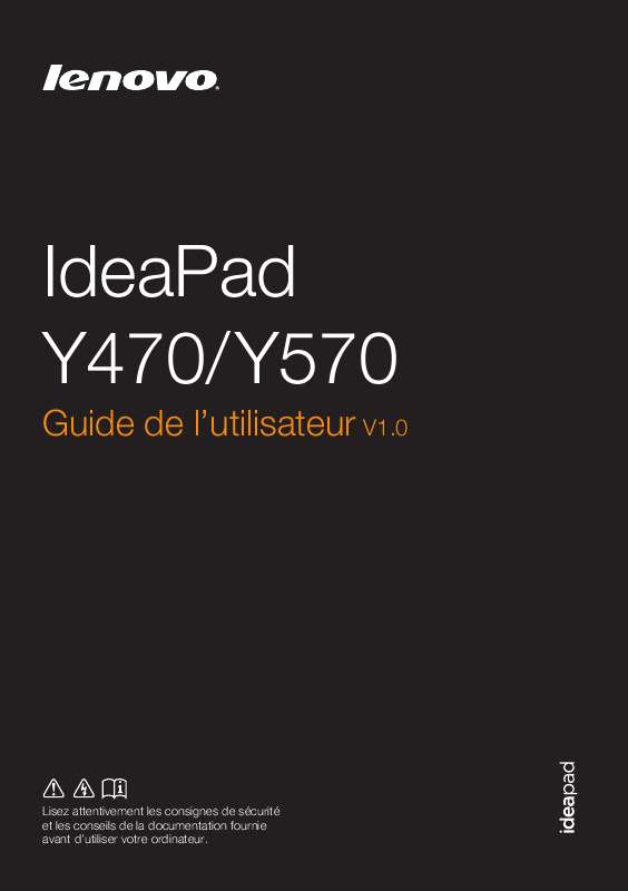 Guide utilisation  LENOVO IDEAPAD Y470  de la marque LENOVO
