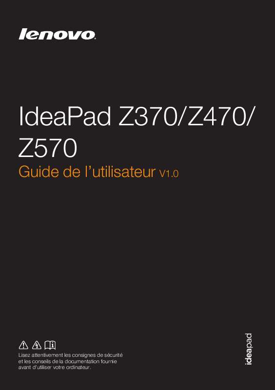 Guide utilisation LENOVO IDEAPAD Z370  de la marque LENOVO