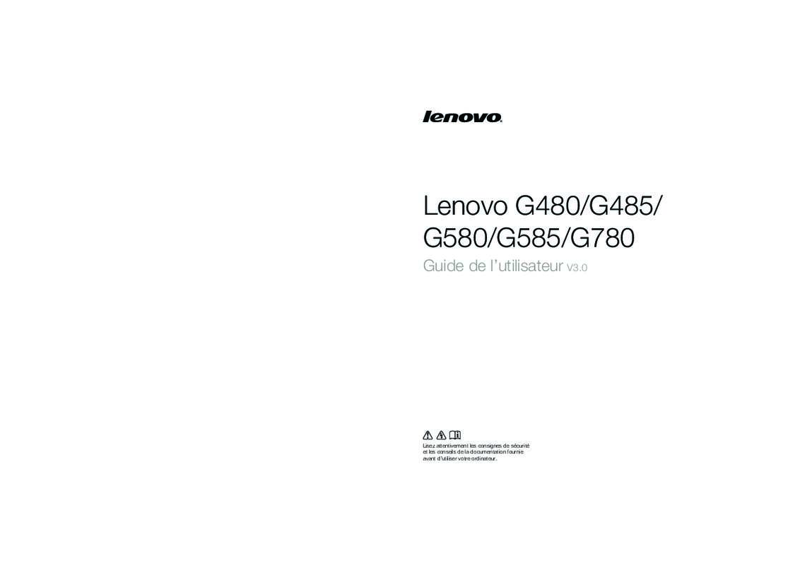 Guide utilisation LENOVO G580 MBBAEFR  de la marque LENOVO