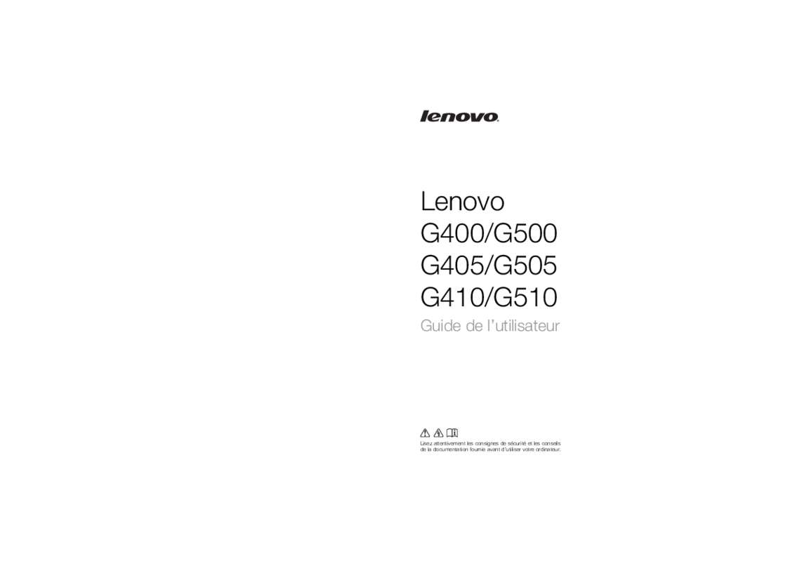 Guide utilisation LENOVO IDEAPAD G505 (59369412)  de la marque LENOVO