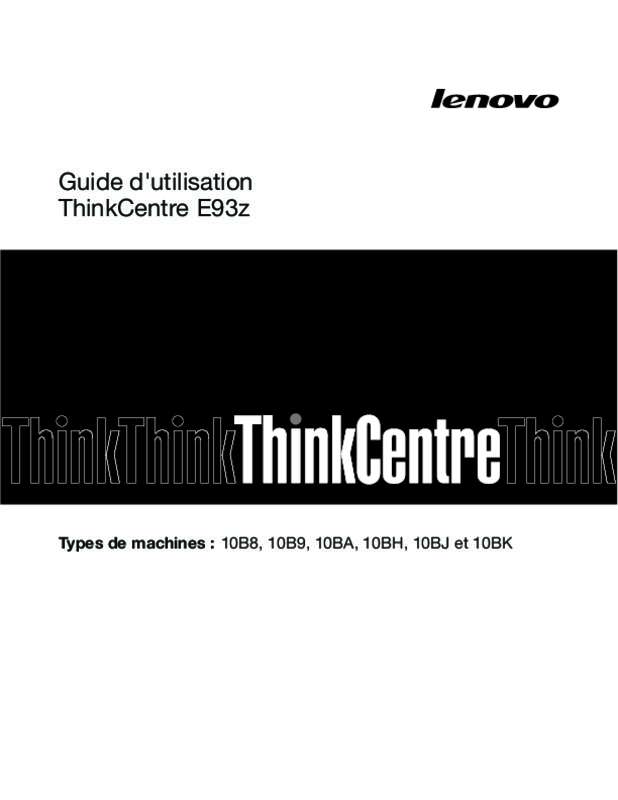 Guide utilisation LENOVO THINKCENTRE EDGE 93Z (10AF000A)  de la marque LENOVO