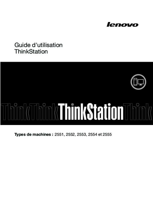 Guide utilisation LENOVO THINKSTATION E31 (SX411FR)  de la marque LENOVO