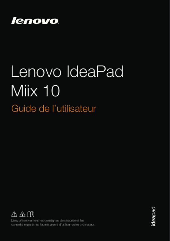Guide utilisation LENOVO IDEAPAD MIIX 2 11 POUCES  de la marque LENOVO