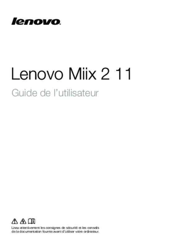 Guide utilisation LENOVO MIIX 2 11-59413978  de la marque LENOVO