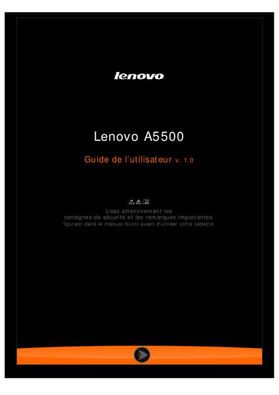 Guide utilisation LENOVO IDEATAB A8-50 (59407833)  de la marque LENOVO