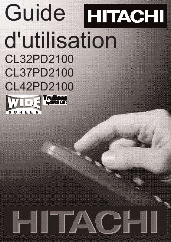 Guide utilisation  HITACHI CL32PD2100  de la marque HITACHI