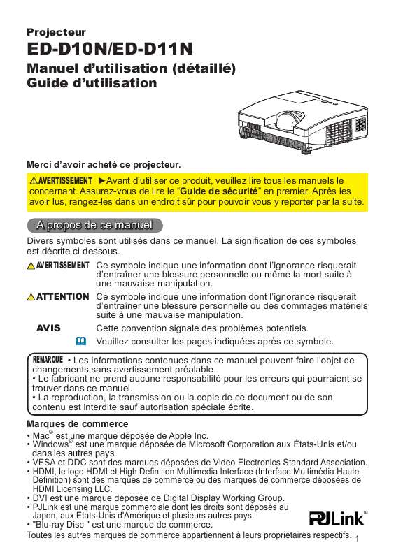 Guide utilisation  HITACHI ED-D11  de la marque HITACHI