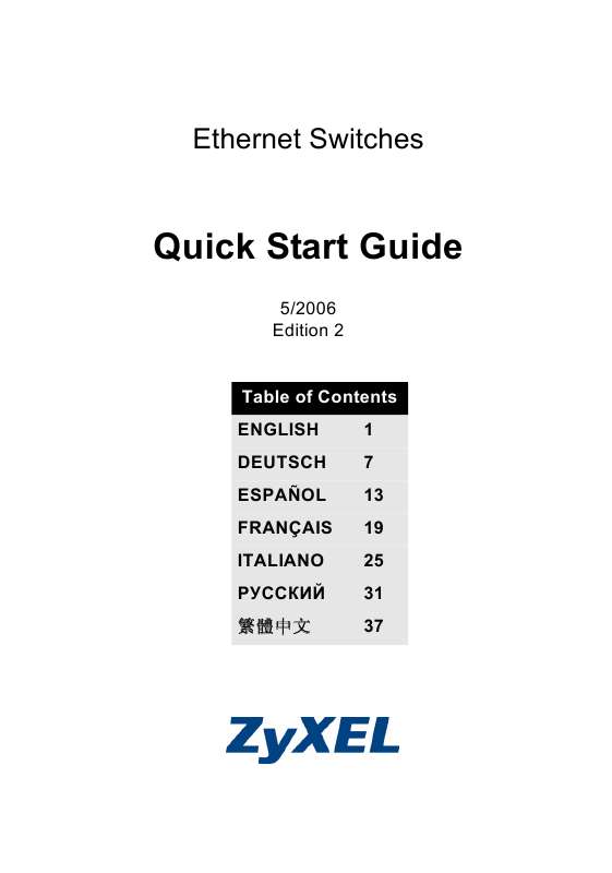 Guide utilisation  ZYXEL ES2108G  de la marque ZYXEL