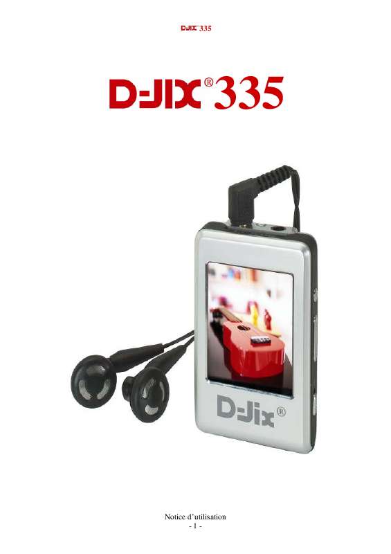 Guide utilisation  D-JIX 335  de la marque D-JIX