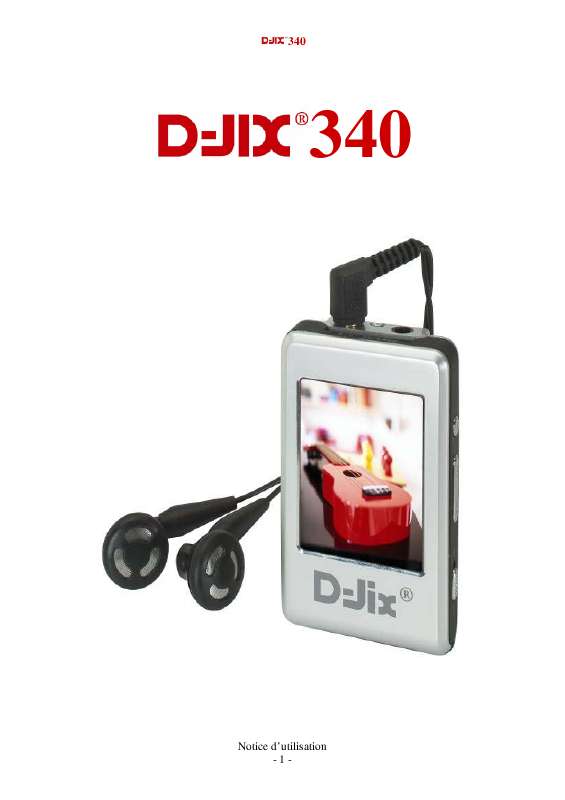 Guide utilisation  D-JIX 340  de la marque D-JIX