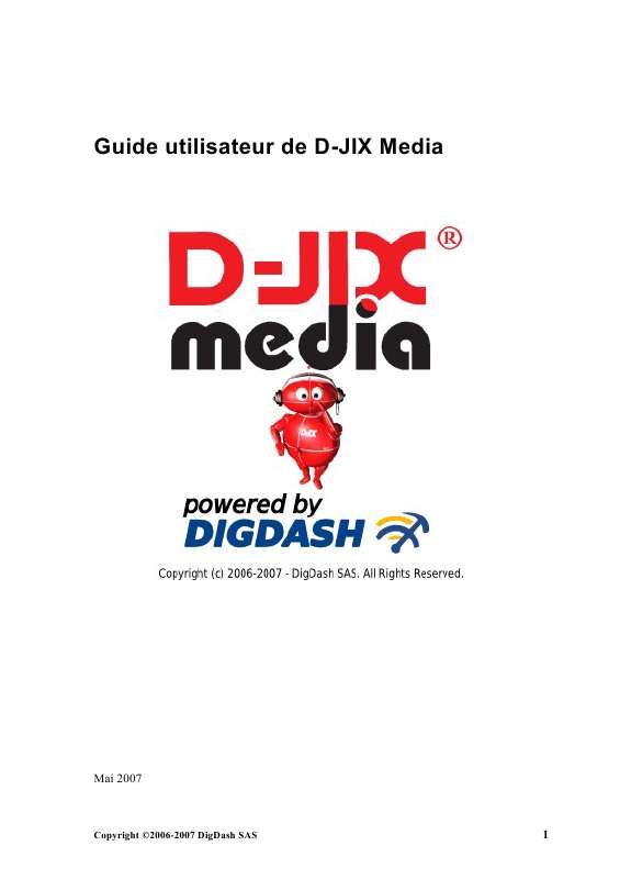 Guide utilisation D-JIX MEDIA  de la marque D-JIX