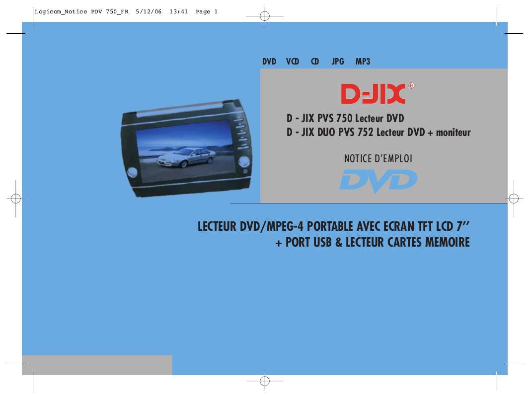 Guide utilisation  D-JIX PVS 750-752  de la marque D-JIX