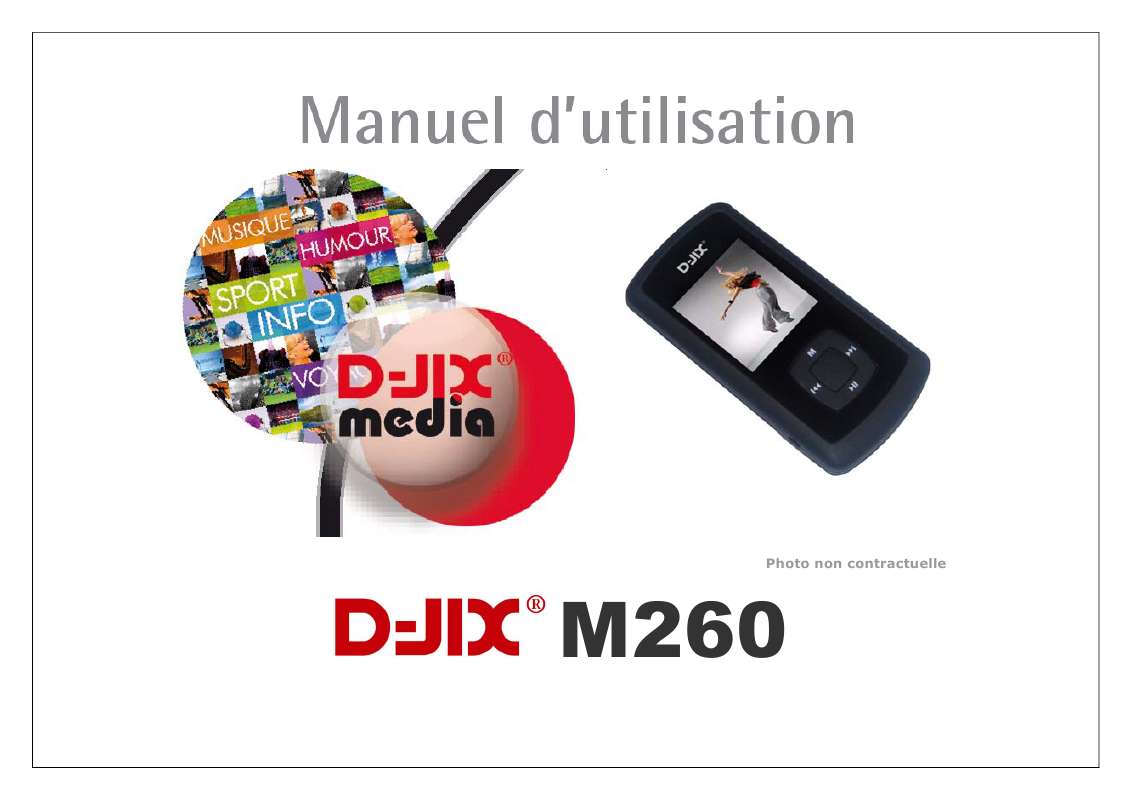 Guide utilisation  D-JIX M260  de la marque D-JIX