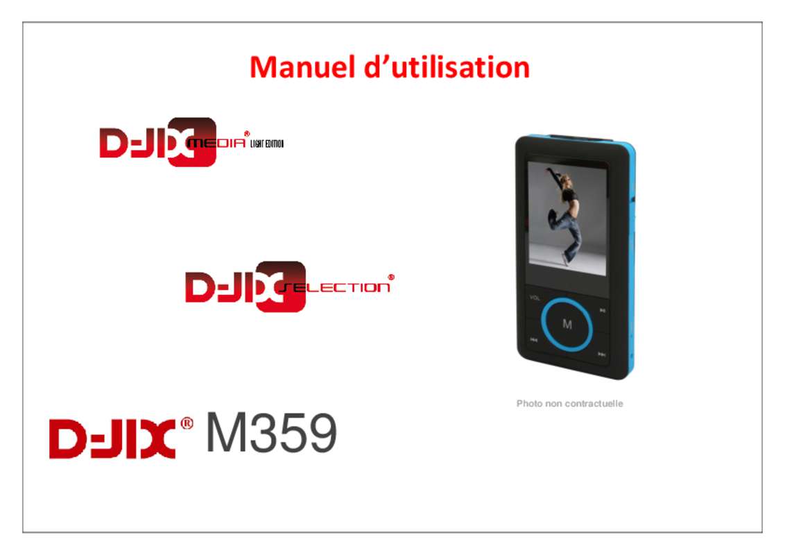 Guide utilisation  D-JIX M359 FM  de la marque D-JIX