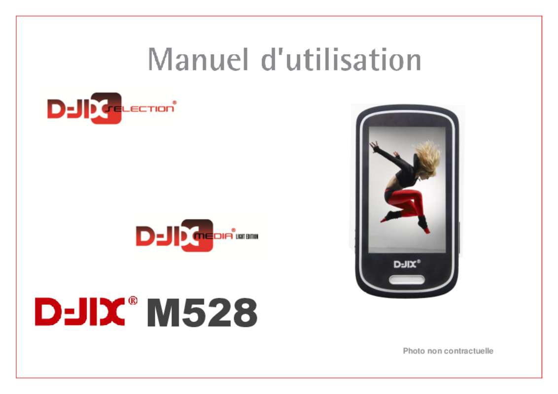 Guide utilisation  D-JIX M528  de la marque D-JIX