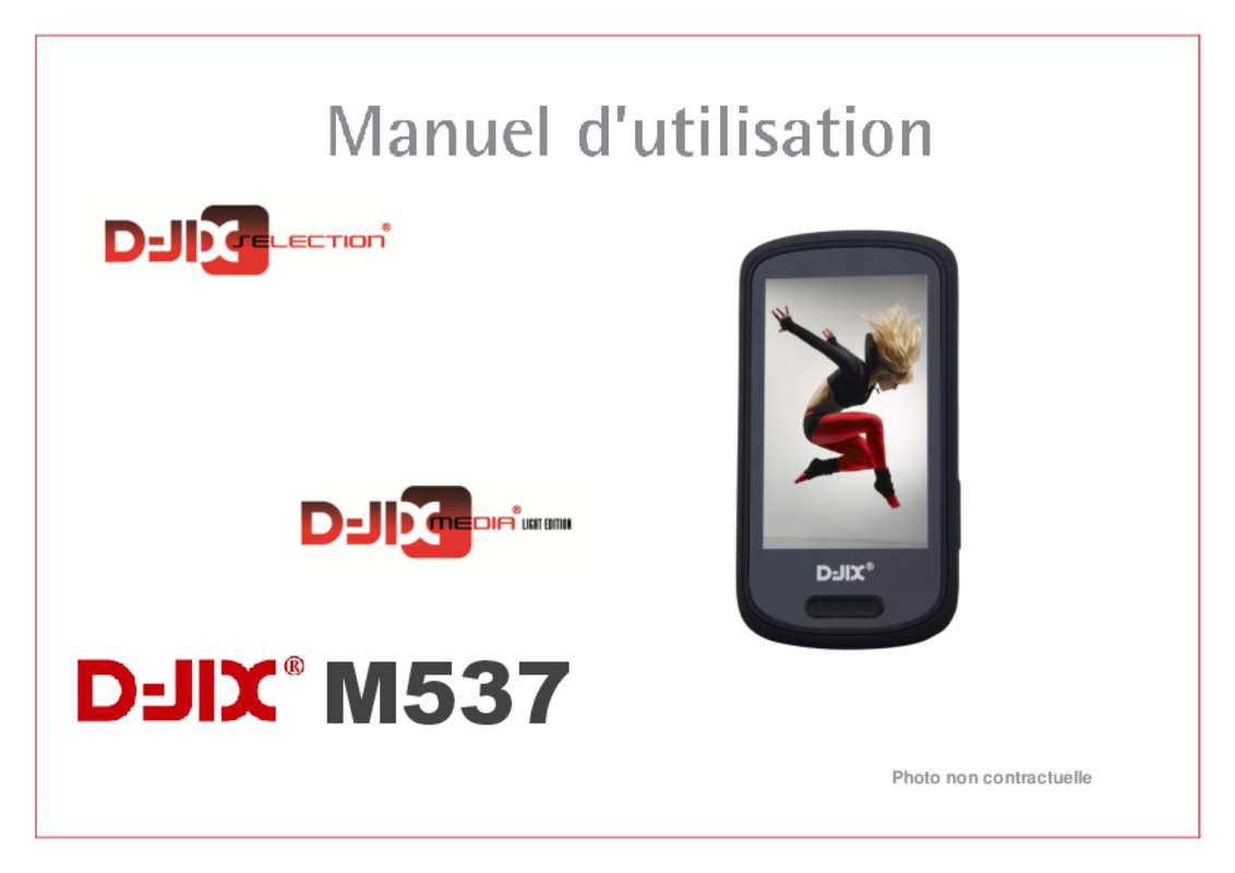 Guide utilisation  D-JIX M537  de la marque D-JIX
