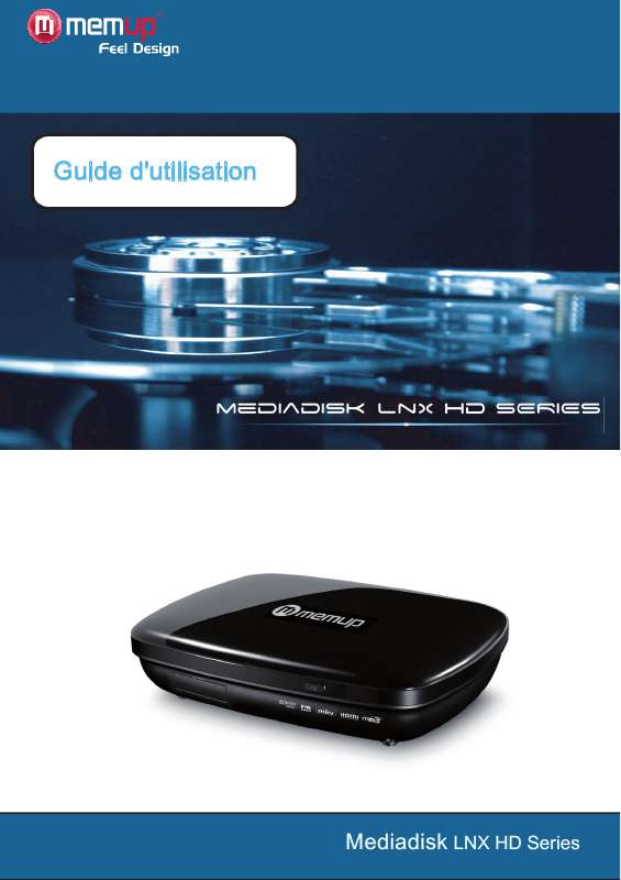 Guide utilisation MEMUP MEDIADISK LNX HD  de la marque MEMUP