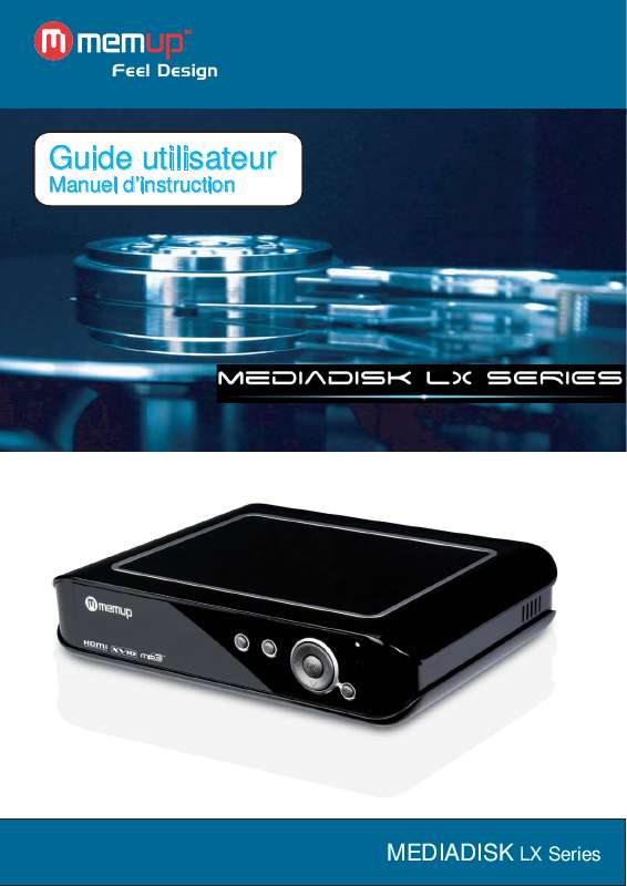 Guide utilisation MEMUP MEDIADISK LX SERIES HDMI  de la marque MEMUP