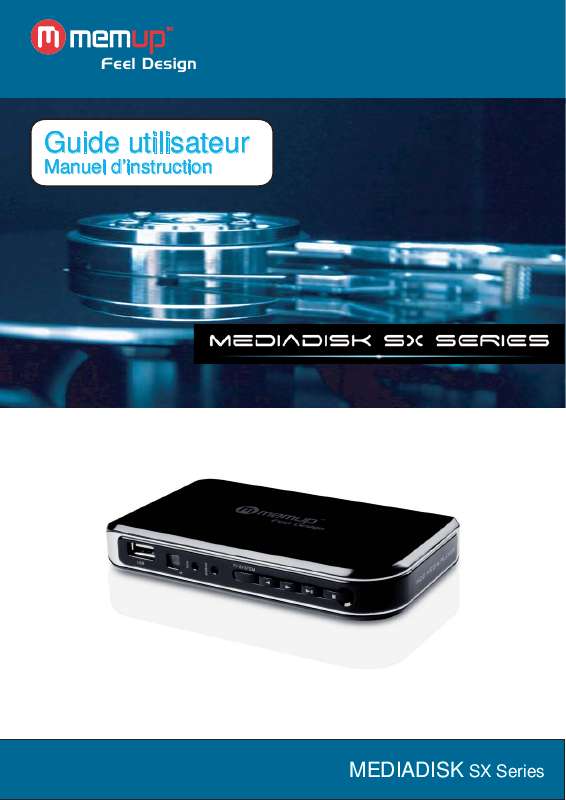Guide utilisation MEMUP MEDIADISK SX SERIES SILAN  de la marque MEMUP