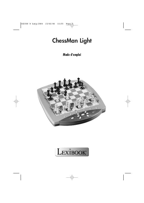 Guide utilisation  LEXIBOOK CHESSMAN LIGHT  de la marque LEXIBOOK