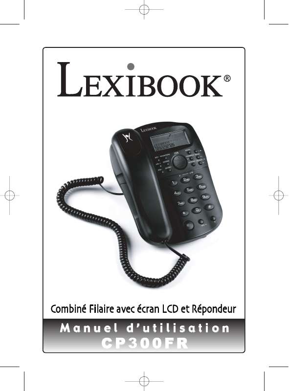 Guide utilisation  LEXIBOOK COMBINE FILAIRE AVEC ECRAN LCD ET REPONDEUR  de la marque LEXIBOOK