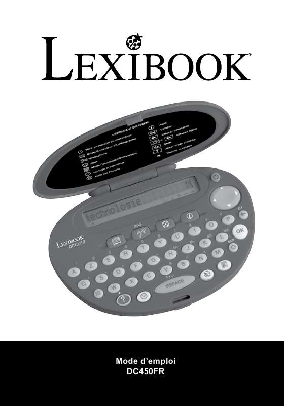 Guide utilisation  LEXIBOOK CORRECTEUR D ORTHOGRAPHE  de la marque LEXIBOOK