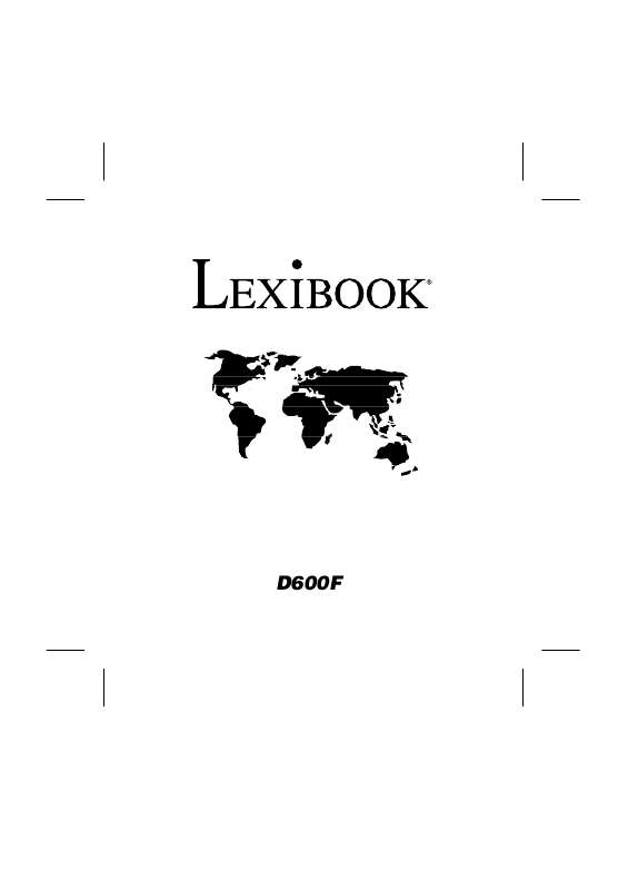 Guide utilisation  LEXIBOOK DICTIONNAIRE DU FRANCAIS D600F  de la marque LEXIBOOK