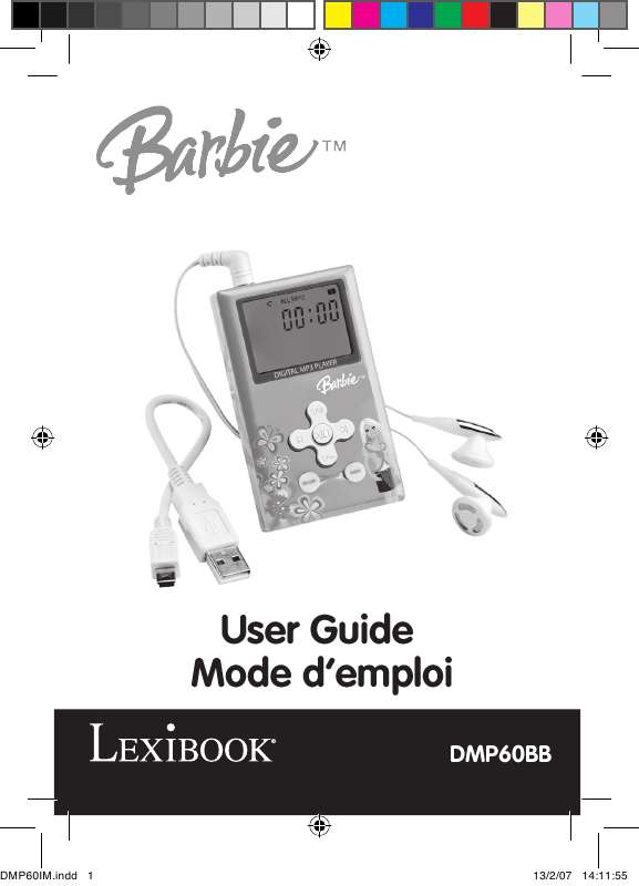 Guide utilisation  LEXIBOOK DMP60BB  de la marque LEXIBOOK