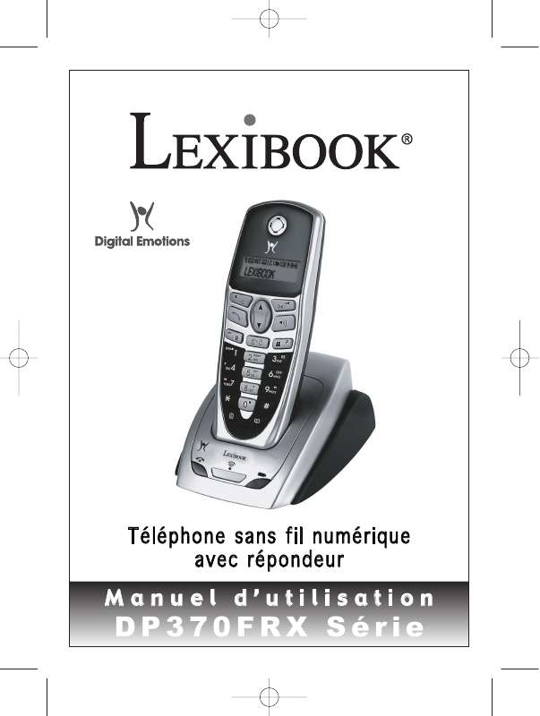 Guide utilisation  LEXIBOOK DP370FRX  de la marque LEXIBOOK