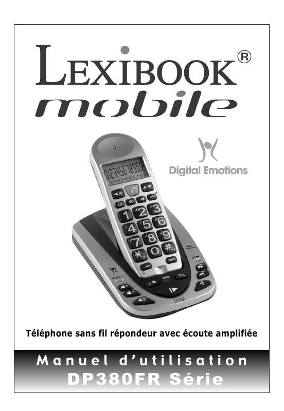 Guide utilisation  LEXIBOOK DP380F  de la marque LEXIBOOK
