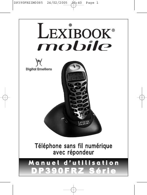 Guide utilisation  LEXIBOOK DP390FRZ  de la marque LEXIBOOK
