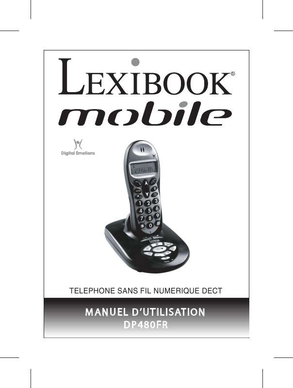 Guide utilisation  LEXIBOOK DP480F  de la marque LEXIBOOK